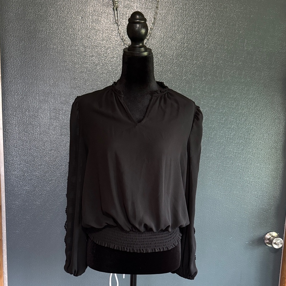 Elegant Black Women's sheerTop